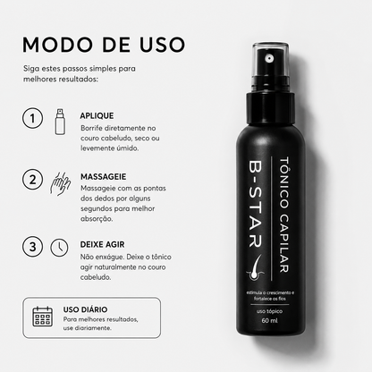 Comece hoje a recuperar a densidade do seu cabelo.